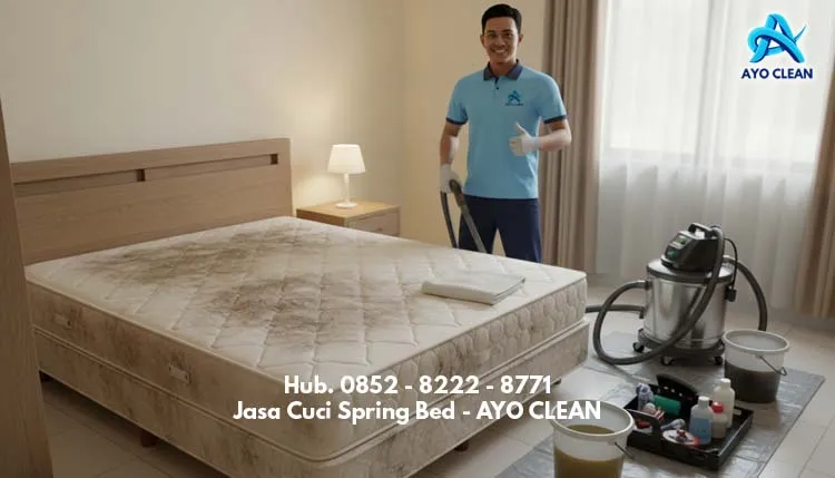 Jasa Cuci Spring Bed Murah 8