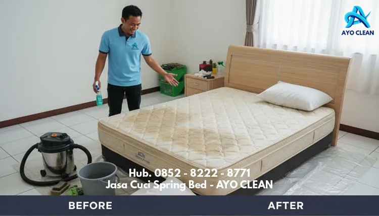 Jasa Cuci SpringBed di Cikini